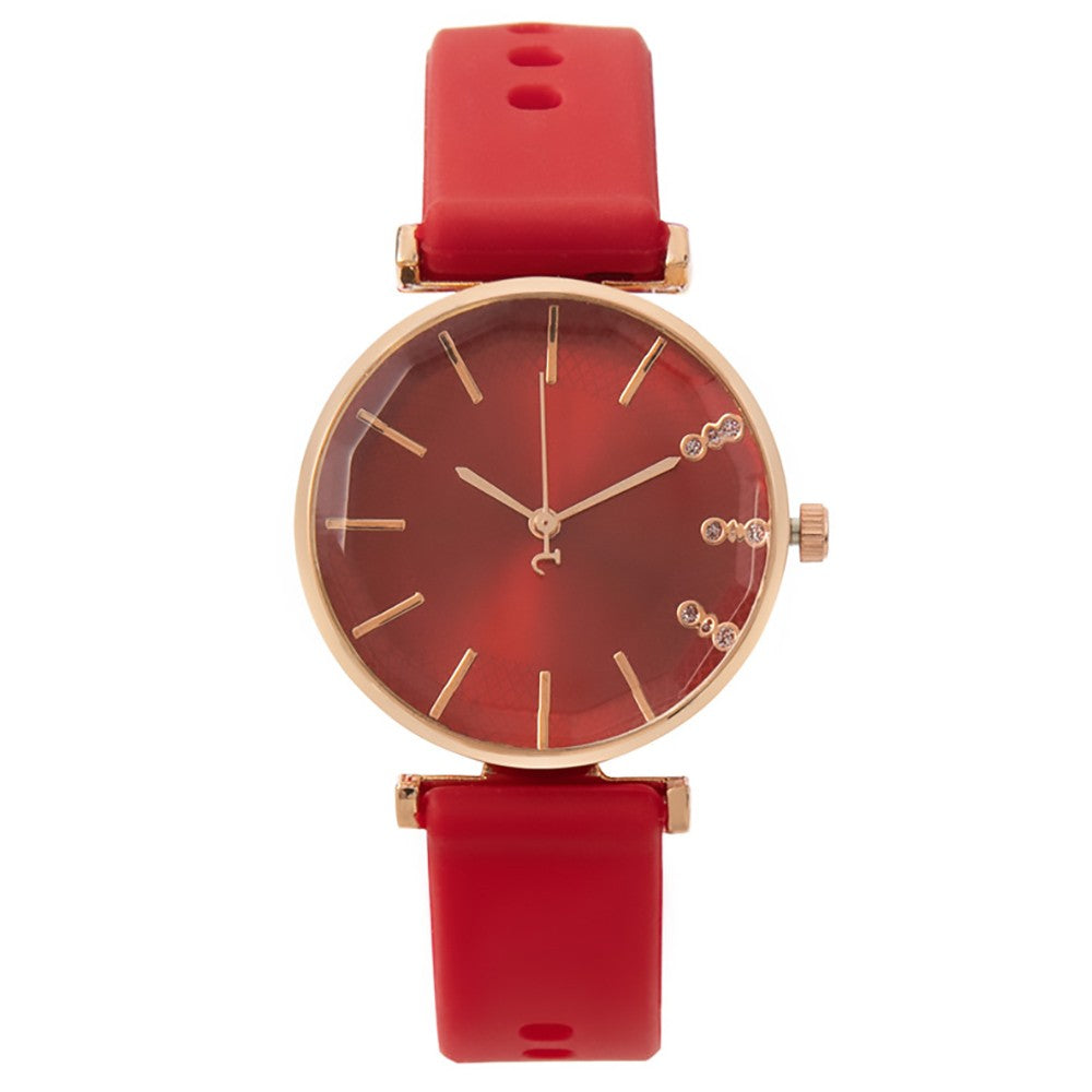 Relógio Feminino Elegante com Detalhes em Cristal