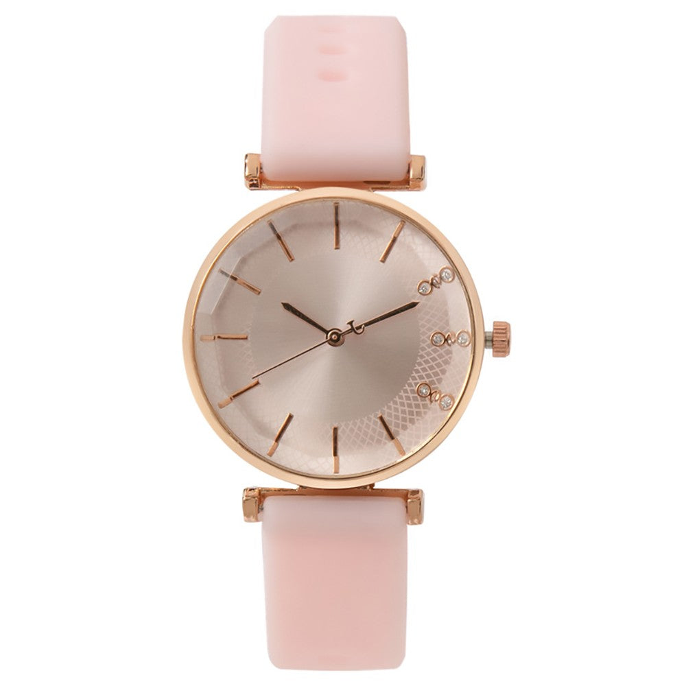 Relógio Feminino Elegante com Detalhes em Cristal