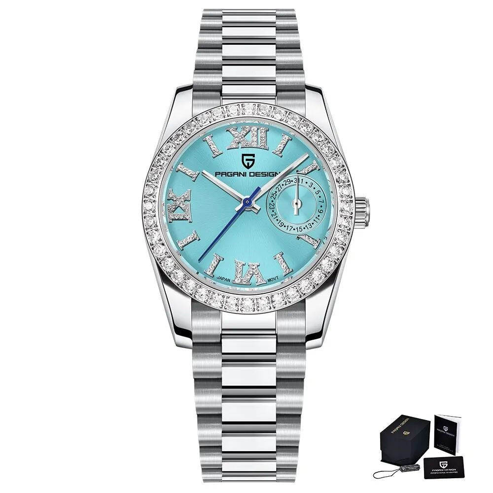 Relógio Feminino de Luxo com Cristais