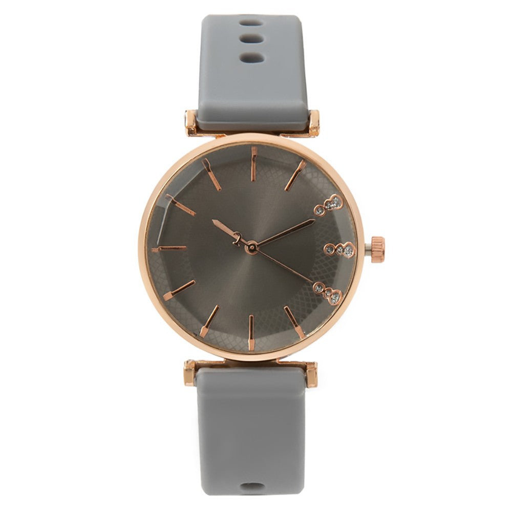 Relógio Feminino Elegante com Detalhes em Cristal